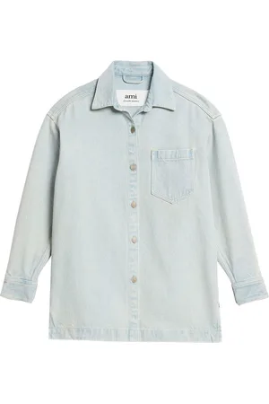 Ami Logo-print denim overshirt