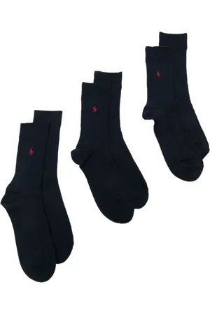 Ralph Lauren Embroidered-logo sock set