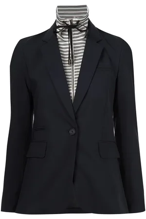 VERONICA BEARD Drawstring neck blazer