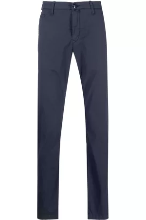 Jacob Cohen Men Pants - Logo-patch straight-leg trousers