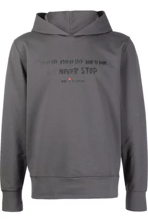 Kiton Logo print hoodie