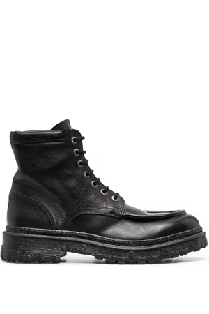 Moma Men Boots - Lace-up calf leather ankle boots