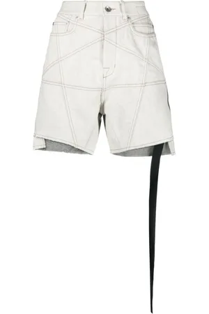 Rick Owens Mid-rise denim shorts