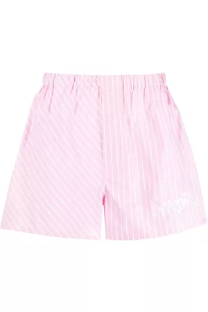 Palmers Embroidered-logo striped shorts