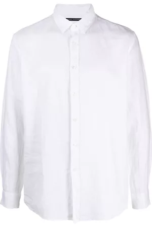 D.A. Daniele Alessandrini Men Long sleeves - Long-sleeve linen shirt