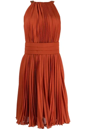 Max Mara Gathered-detail sleeveless dress