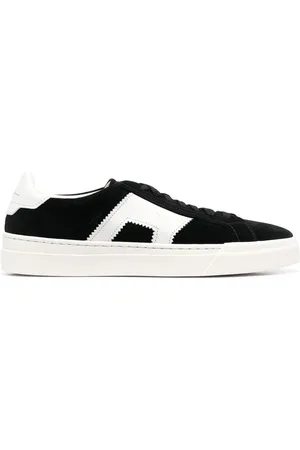 santoni Side logo-detail low-top sneakers