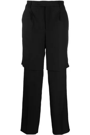 VTMNTS Straight-leg virgin wool-blend trousers