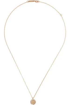 Suzanne Kalan 18kt yellow Circle mini diamond necklace