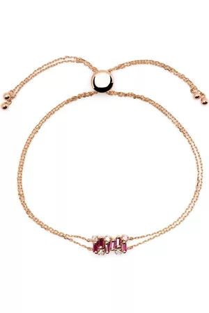 Suzanne Kalan 18kt yellow Shimmer mini ruby bracelet