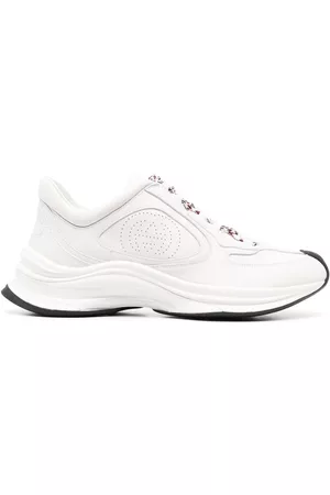 Gucci Perforated-logo lace-up sneakers