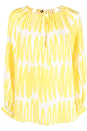 Kiton Abstract-print silk blouse