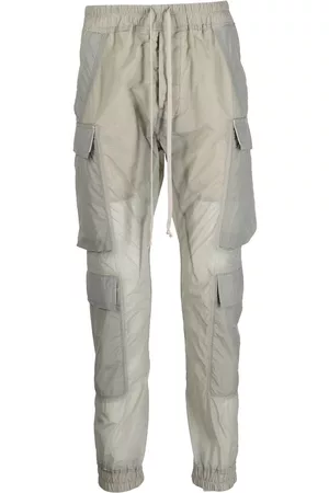 Rick Owens Drawstring-waist skinny-cut cargo pants