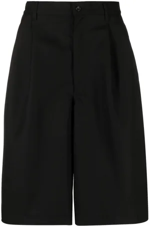 Comme des Garçons Pleat-detail wide-leg shorts