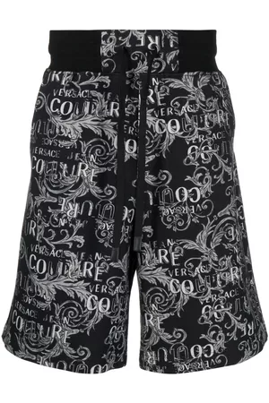 VERSACE Logo-print Bermuda shorts