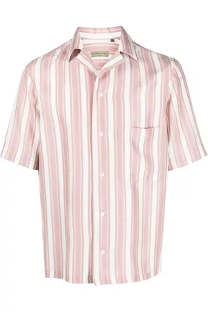 corneliani Men Shirts - Stripe-print silk shirt