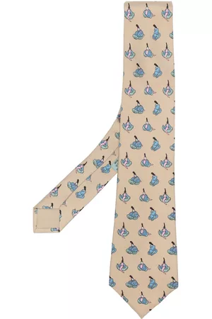 Hermès Men Accessories - Pre-owned graphic print silk necktie