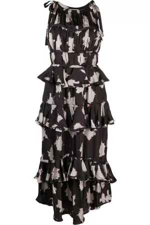 ULLA JOHNSON Serafina floral silk gown