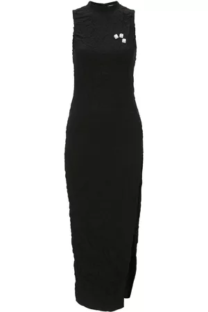 J.W.Anderson Keyboard crinkled-finish dress