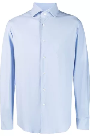 corneliani Men Long sleeves - Plain long-sleeve shirt
