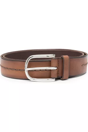Orciani Men Belts - Stitch-detail leather belt