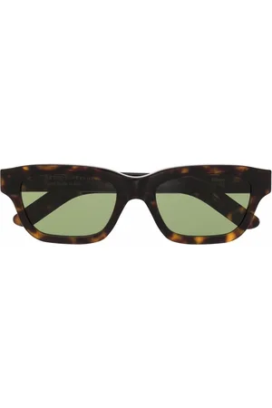 Retrosuperfuture Tortoiseshell-effect rectangle-frame sunglasses