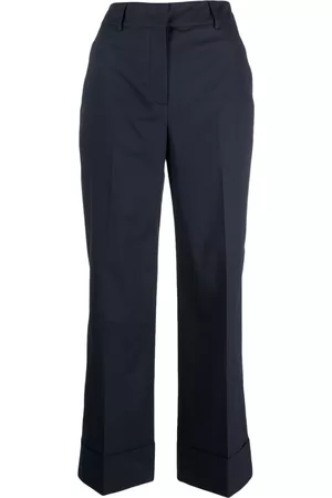 Incotex High-waisted flared trousers