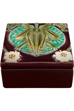 Bordallo Pinheiro Azulejo frog-design box
