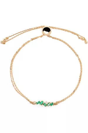 Suzanne Kalan 18kt yellow Willow emerald bracelet