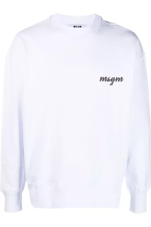 Msgm Logo-print cotton sweatshirt