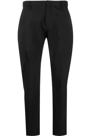 Dondup Men Pants - Cropped straight-leg trousers