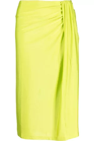 STINE GOYA Draped-design mid-length skirt