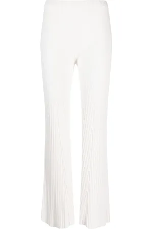 Roberto Collina High-waisted ribbed-knit trousers