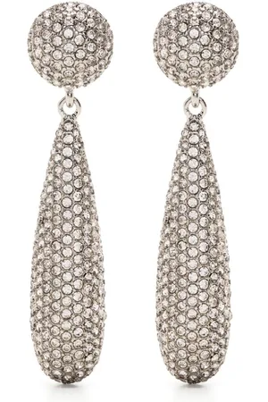 Kenneth Jay Lane Crystal-embellished drop earrings