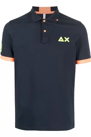 sun68 Men Polo Shirts - Logo-print cotton polo shirt