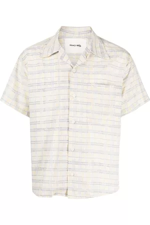 Story Check-print short-sleeve shirt