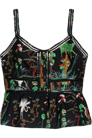 HAYLEY MENZIES Graphic-print sleeveless top