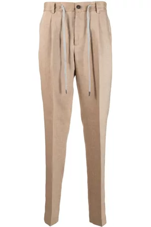 PESERICO SIGN Drawstring tapered trousers