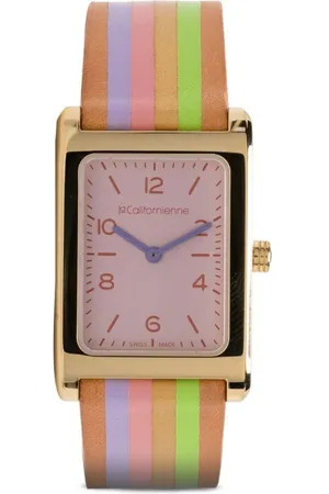 Lacalifornienne Daybreak striped watch