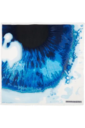 Alexander McQueen Logo-patch square scarf