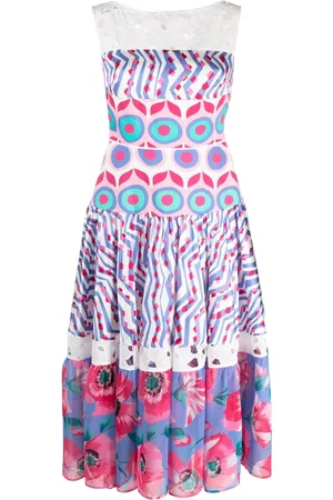 TALBOT RUNHOF Hokane panelled sleeveless midi dress
