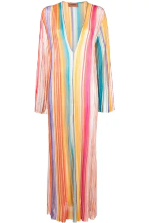 Missoni V-neck striped maxi dress