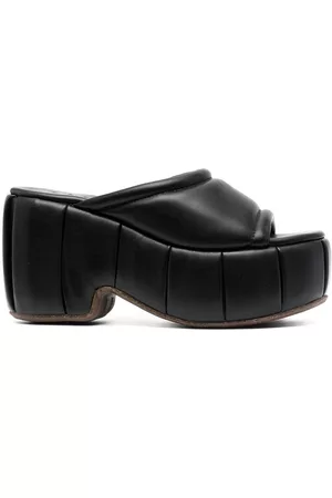 THEMOIRÈ Cassiope 100mm platform leather mules