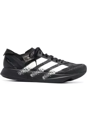 Y-3 Striped lace-up sneakers