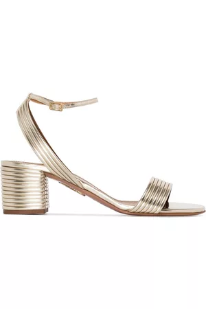 Aquazzura Sundance 50mm leather sandals