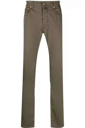 Jacob Cohen Men Pants - Contrast-pocket tapered-leg trousers