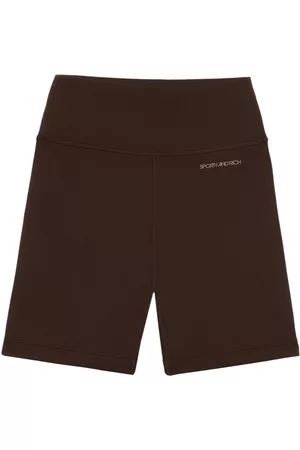 Sporty & Rich Logo-print biker shorts