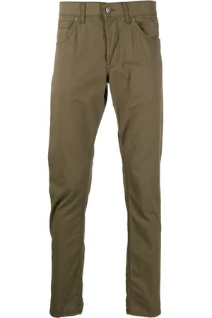 Dondup Men Pants - Mid-rise straight-leg trousers