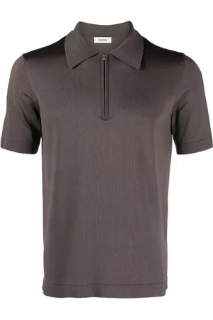 Sandro Men Polo Shirts - Zip-up knit polo shirt