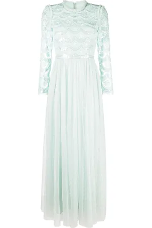 Needle & Thread Fifi bodice sequin-embellished gown